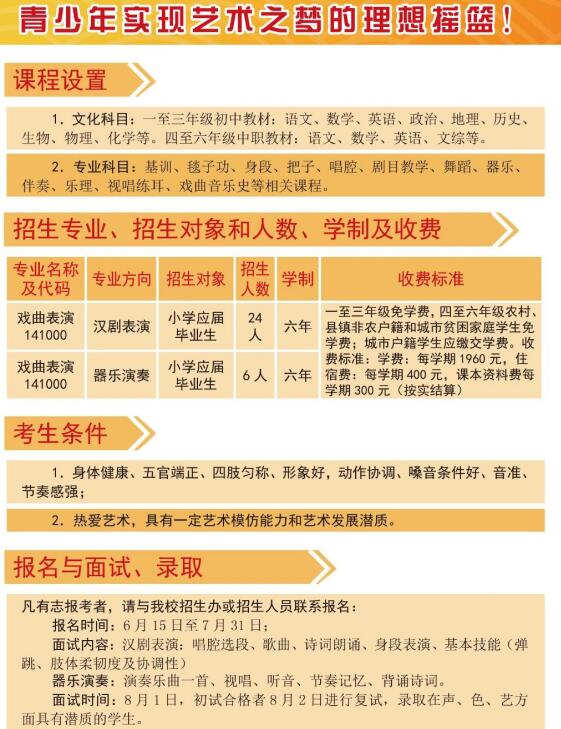 2020年梅州市藝術(shù)學(xué)校招生簡章